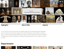 Tablet Screenshot of collections.artsmia.org